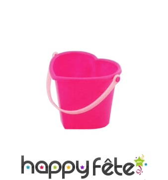 Seau en forme de coeur de 15 cm