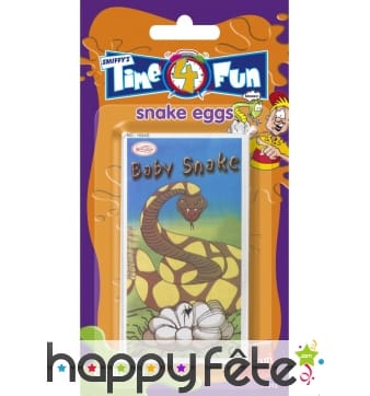 Sac faux oeufs serpent