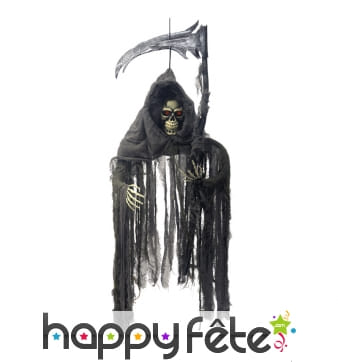 Spectre faucheuse yeux lumineux à suspendre