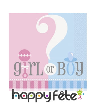 Serviettes Girl or Boy