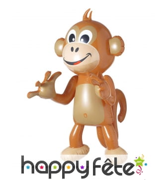 Singe marron à gonfler 50cm