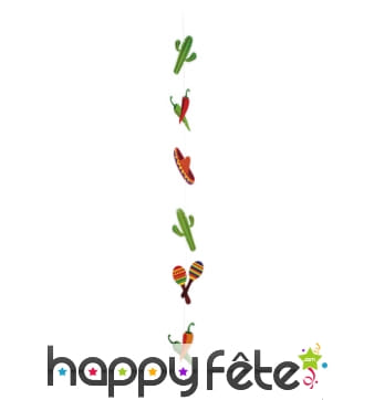 Suspension motifs fiesta mexique