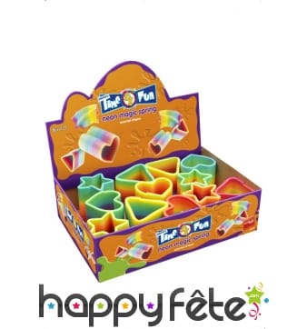 12 ressorts multicoles de diverses formes