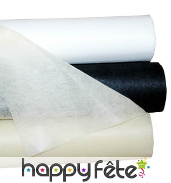 Surnappe non tissée noire (120cm x 10 m)