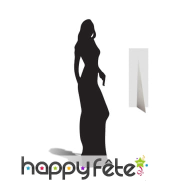 Silhouette ombre de femme agent secret