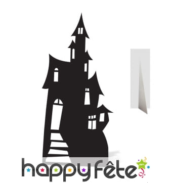 Silhouette ombre de maison hantée