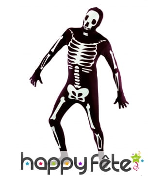 Seconde peau squelette pour homme