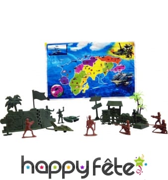 Set stratégie de guerre et petits soldats