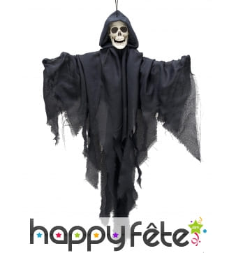 Spectre squelette noire à suspendre de 90cm