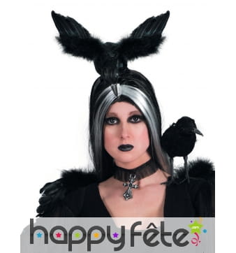 Serre tête corbeau fée Carabosse adulte