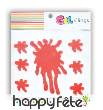 Stickers tâches de sang effet gélifié