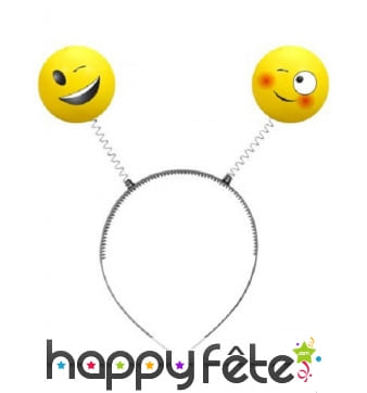 Serre tête Imoji sur ressort