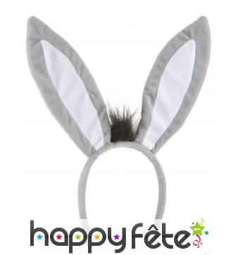 Serre tête oreilles d'âne pour adulte