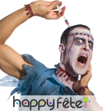 Serre-tête Seringue plantée dans la tête