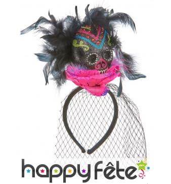 Serre-tête tête de mort Dia de los muertos