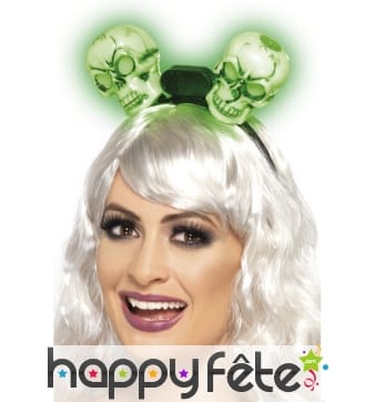 Serre-tête têtes mort lumineuse