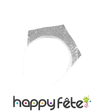 Serre tète tiare paillettes argentées