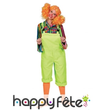 Salopette verte fluo