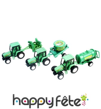 Tracteur avec remorque, à rétro-friction