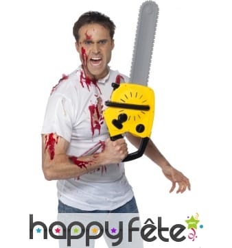 Tronçonneuse avec son