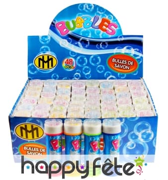 Tube bulle de savon et jeu de patience