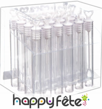 Tube bulle de savon. Mariage