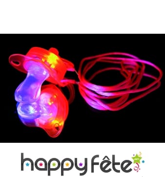 Tetine clignotante rose