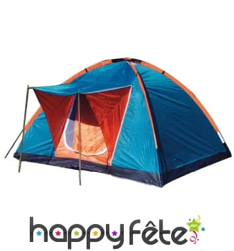 Tente dome 3 places avec auvent