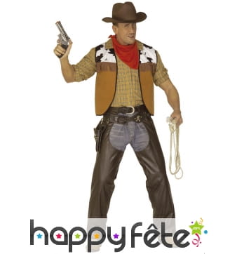 Tenue de cowboy en chaps pour adulte