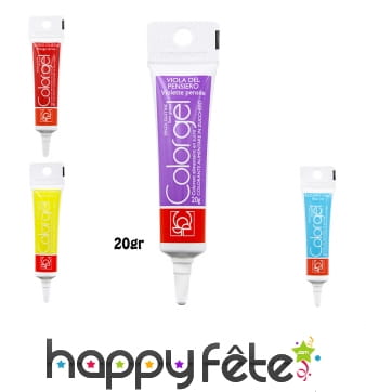 Tube de colorant alimentaire, 20g