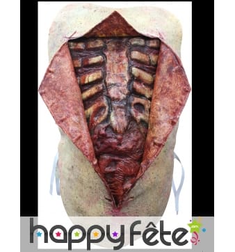 Torse déguisement d'autopsie réaliste