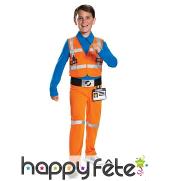 Tenue d'Emmet pour enfant, La grande aventure Lego