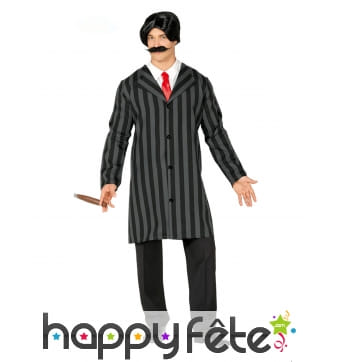 Tenue de gomez addams pour homme adulte