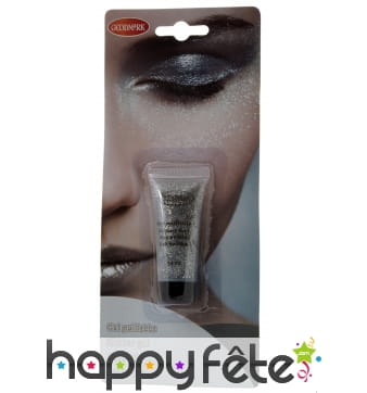 Tub de gel argenté pailletté, 15gr