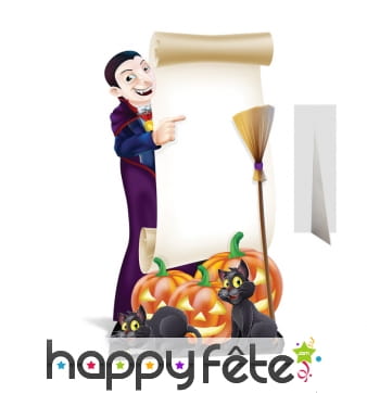 Tableau d'Halloween sur pied en carton