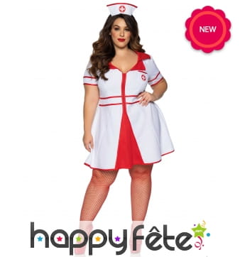 Tenue d'infirmière grande taille