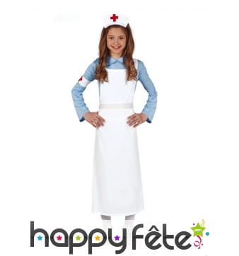 Tenue d'infirmière rétro pour enfant