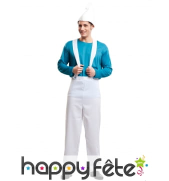 Tenue de lutin bleu pour homme