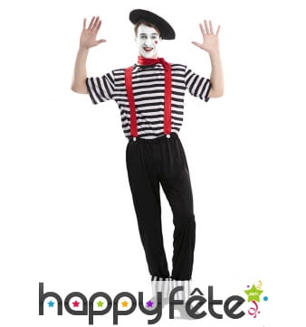 Tenue de mime pour adulte