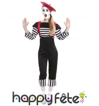 Tenue de mime pour femme