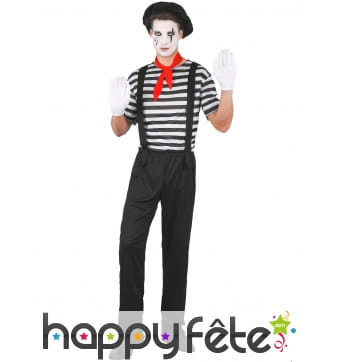 Tenue de mime pour homme