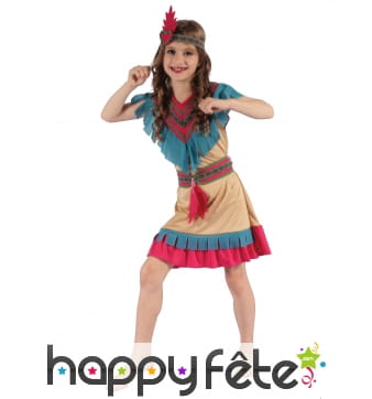 Tenue de petite Indienne colorée pour enfant
