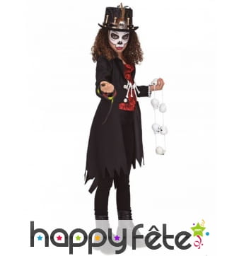 Tenue de petite sorcière vaudou pour fille