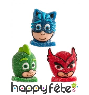 Tête de Pyjamasques en gélatine 5cm
