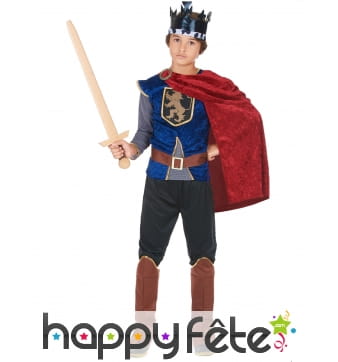Tenue de roi médiéval pour enfant