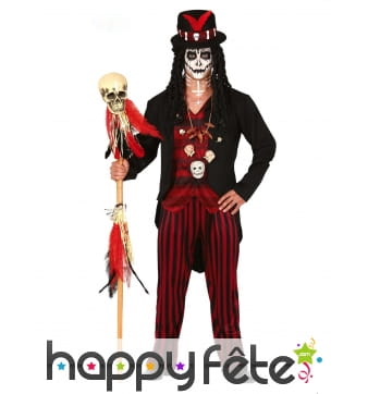 Tenue de sorcier vaudou pour homme adulte