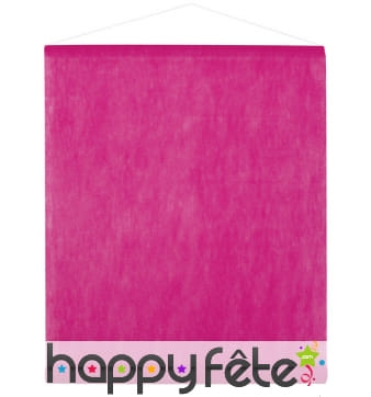 Tenture décorative tissu fuschia