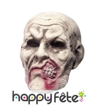 Tête de zombie décorative en polystyrène