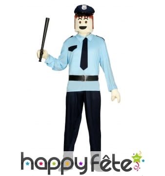 Tête et mains de playmobile pour adulte