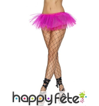 Tutu fluo en résille fuschia. Année 80's